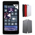 Smartphone Yezz Monaco 47 Double SIM 8 Go Noir + 3 Caches Batterie Noir/Blanc/Rouge + Etui