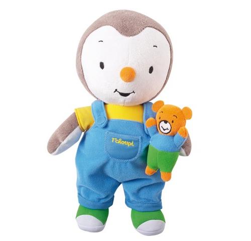 Peluche T'choupi Baby Avec Doudou - 15 Cm + Doudou 19 Cm - Bleu - Lavable Machine 30°C - Dès La Naissance