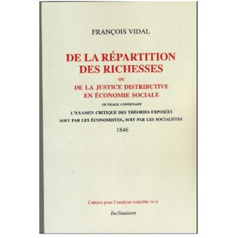 De la répartition des richesses