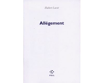 Allègement - Hubert Lucot - broché