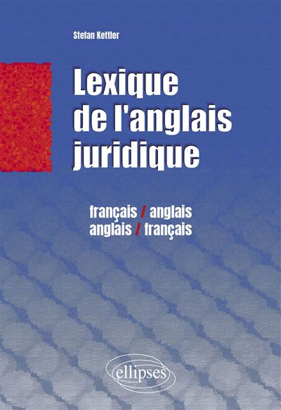 Lexique de l'anglais juridique