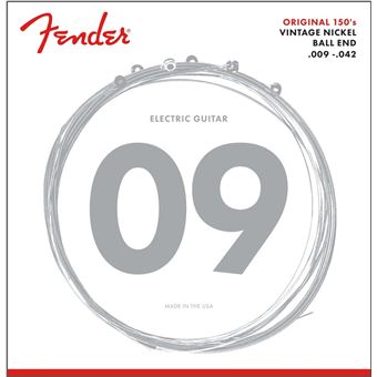 Cordes FENDER 150L 9 42 PURE NICKEL Cordes guitares électriques - 1