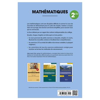Mathématiques - Seconde - Pour ceux qui ont besoin d'être rassurés