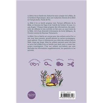 La Bible à lire en famille, sans DC, version Parole de Vie