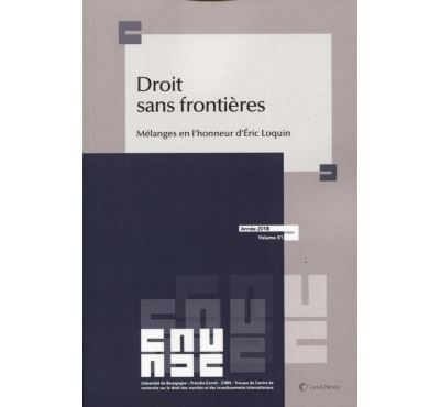 Mélanges en l'honneur d'Eric Lorquin