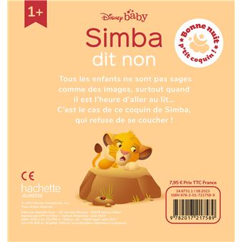 DISNEY BABY - Bonne nuit, p'tit coquin ! Simba dit non