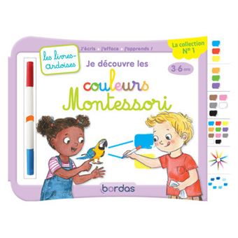 Les livres-ardoises - Je découvre les couleurs Montessori
