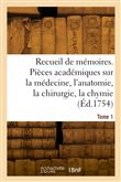 Recueil de mémoires. Tome 1