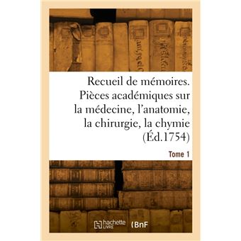 Recueil de mémoires. Tome 1