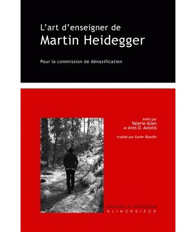 L' Art d'enseigner de Martin Heidegger