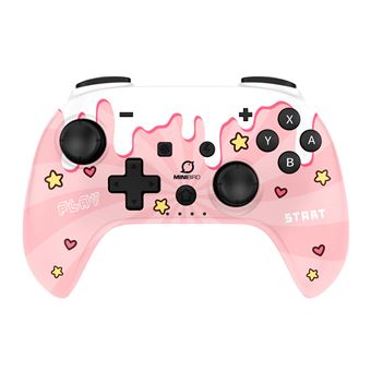 Manette sans fil Bluetooth Minibird pour Nintendo Switch Edition Sweet Pink