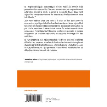 Je préférerais pas