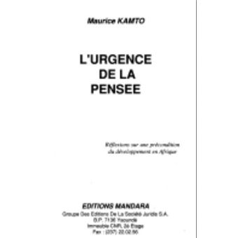 L'Urgence de la pensée