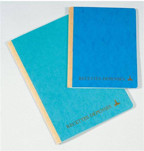 Carnet recettes dépenses 80 pages Dauphin Modèle aléatoire