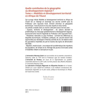 Quelle contribution de la géographie au développement régional ?