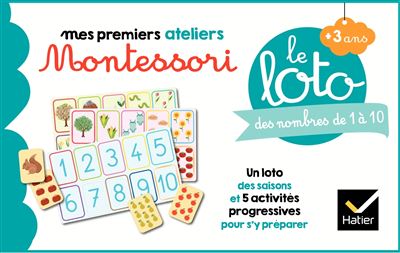 Le loto Montessori des nombres de 1 à 10 - Boîte ou accessoire - Sophie ...