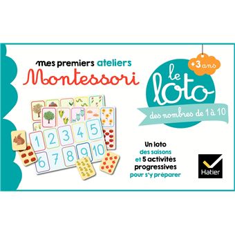 Le loto Montessori des nombres de 1 à 10 - Boîte ou accessoire - Sophie ...