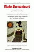 Études germaniques - N°1/2009