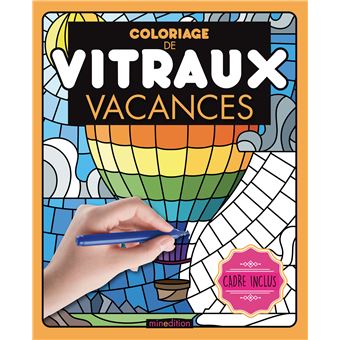 Coloriage de vitraux - Vacances