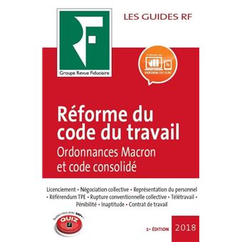 Réforme du code du travail 2018 - broché - Revue Fiduciaire, Livre tous ...