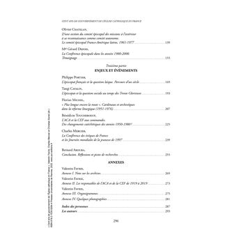 Cent ans de gouvernement de l'Église catholique en France