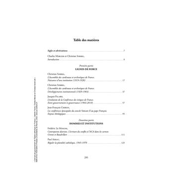 Cent ans de gouvernement de l'Église catholique en France