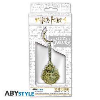 Harry potter porte cles 3d embleme poudlard x2