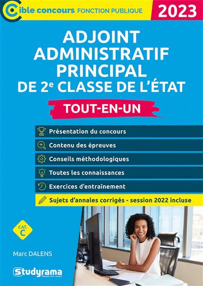 Adjoint administratif principal de 2e classe de l'état 2020