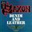 Denim and leather – Vinilo splatter rojo-negro