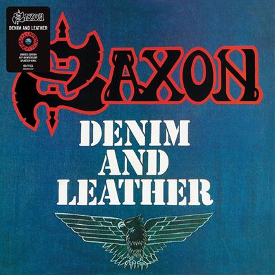 Default Constructor Rojo/Negro Denim And Leather – Vinilo Splatter - Saxon