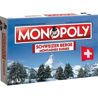 Jeu de société Monopoly Montagnes suisses