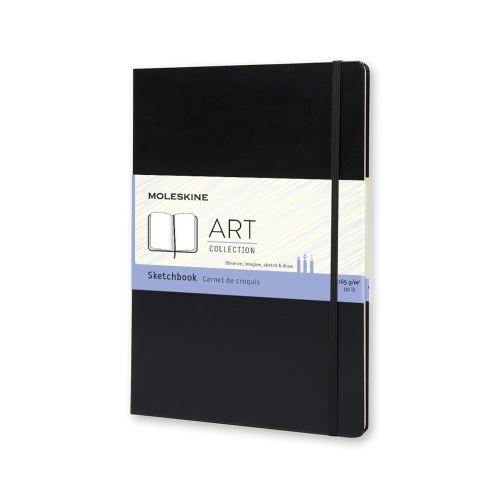 Album De Croquis - Format A4 - Couverture Rigide Noire