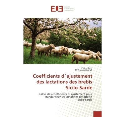 Coefficients d´ajustement des lactations des brebis Sicilo-Sarde