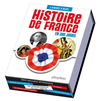 Calendrier l'histoire de france en 365 jours