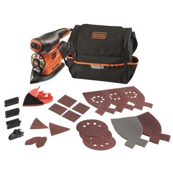 Ponceuse Universelle BLACK+DECKER KA280 220W - Endommagée, Pour Pièces Détachées