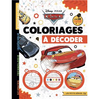 CARS - Les Petits Génies - Coloriages à décoder - Disney Pixar
