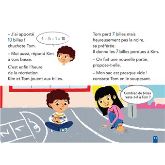 Kim et Tom Maths 1 Début de CP - La récréation de Kim et Tom