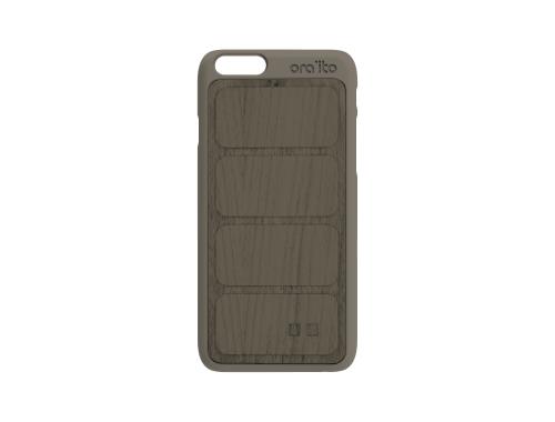 ORAITO FND CQ IPH6 EMBOSSE BOIS GRIS