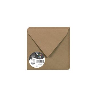 Pack de 20 enveloppes Pollen 140 x 140 mm Kraft - 1
