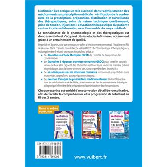 S'entraîner en pharmacologie et thérapeutiques - IFSI UE 2.11