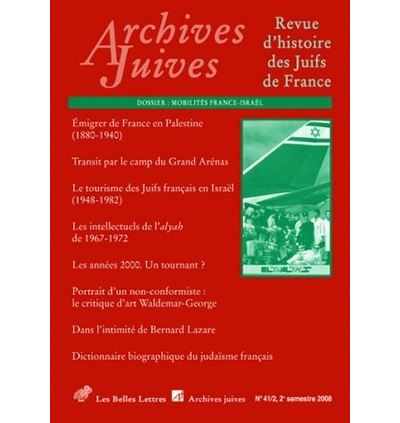 Archives juives n°41/2 -  Collectif - broché