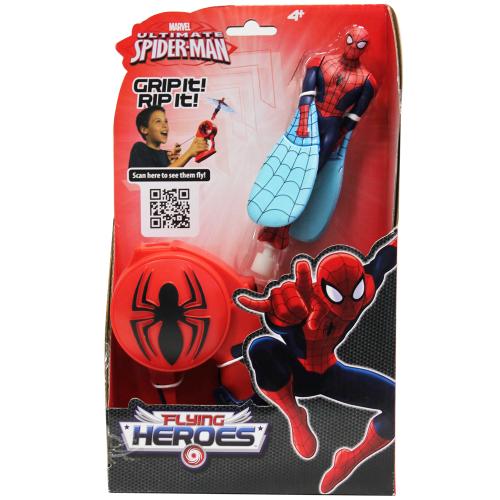Figurine volante avec lanceur Flying Heros Spiderman - Figurine pour enfant