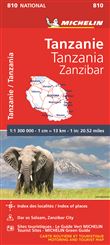 Carte Tanzanie Zanzibar Michelin