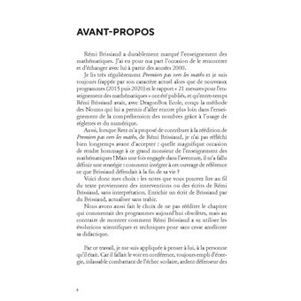 Premiers pas vers les maths