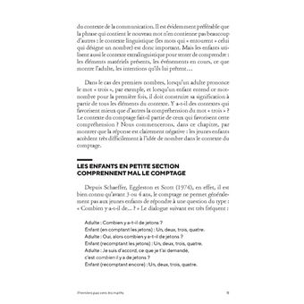 Premiers pas vers les maths