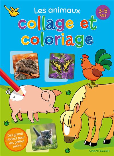 Les animaux collage et coloriage (3-5 a.)