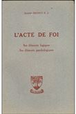 L'acte de foi