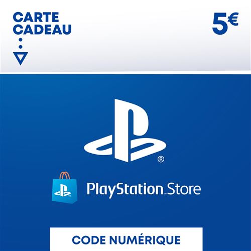 Code de téléchargement Playstation Store Fonds pour Porte-Monnaie virtuel 5€