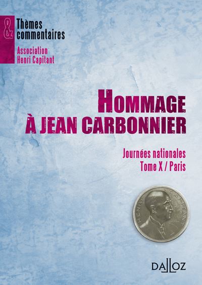 Hommage à Jean Carbonnier -  Association Henri Capitant - broché