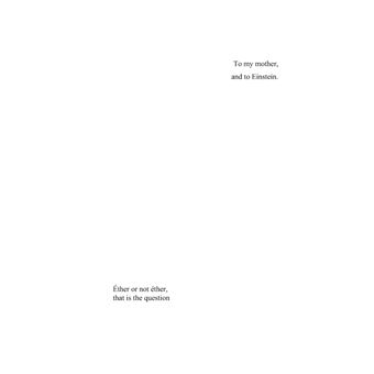 The ether of Albert Einstein